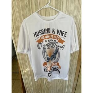 Husband and Wife mesh shirt L" Not always eye to eye"